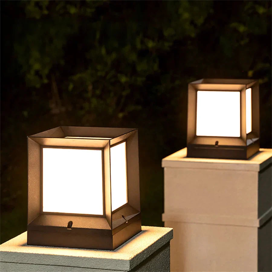 Lampe D'Extérieur en Aluminium Noir | Éclairage LED Moderne pour Ambiance Sécurisée et Élégante 1