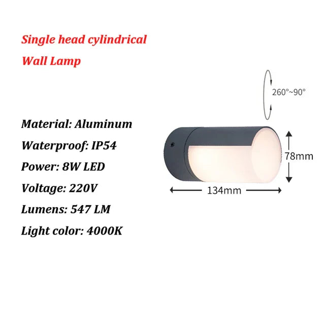 Lampe Extérieure LED AquaShield en Aluminium | Éclairage Élégant et Résistant aux Intempéries pour un Espace Extérieur Chic 9
