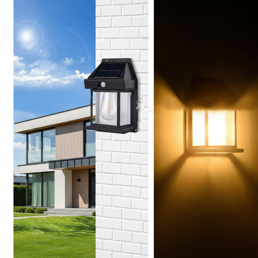 Lampe Solaire en Tungstène | Éclairage Extérieur Solaire Élégant pour un Jardin Raffiné 3