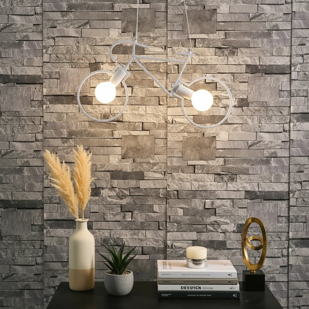 Lampe Suspendue : Élégance Naturelle en Lumière – Design Urbain BikeGlow 1