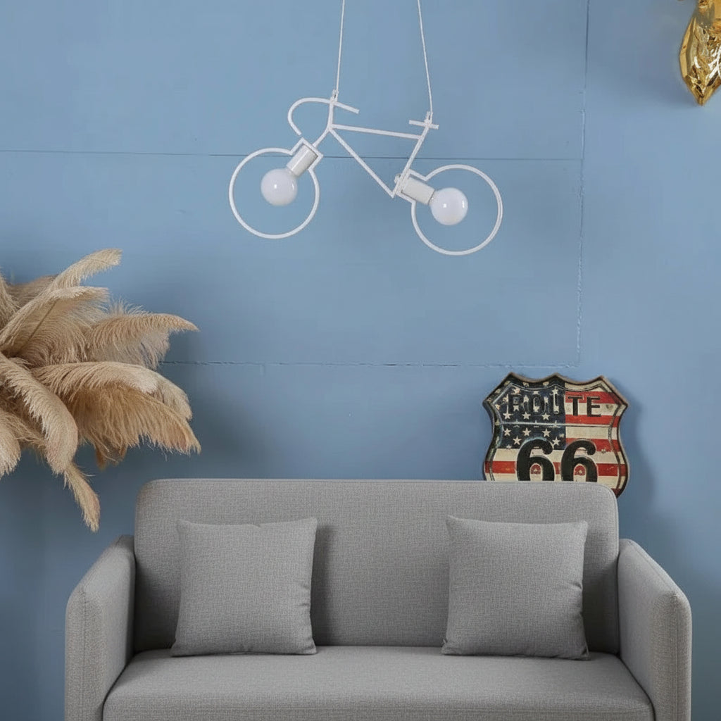 Lampe Suspendue : Élégance Naturelle en Lumière – Design Urbain BikeGlow 3
