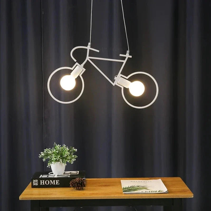 Lampe Suspendue : Élégance Naturelle en Lumière – Design Urbain BikeGlow 4