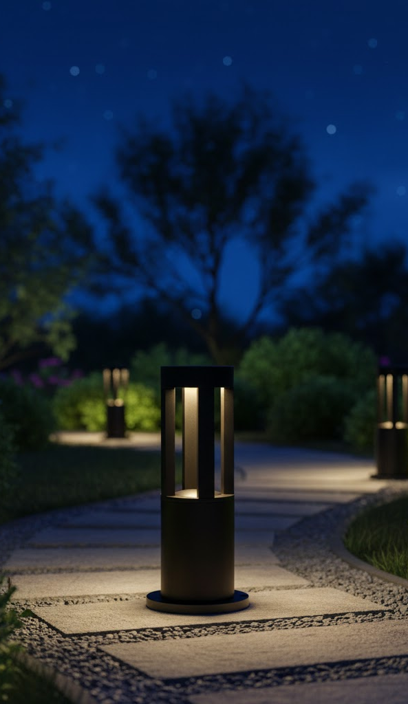 Lampe de Jardin en Acier Inoxydable | Éclairage LED Étanche pour Ambiance Élégante Extérieure 17