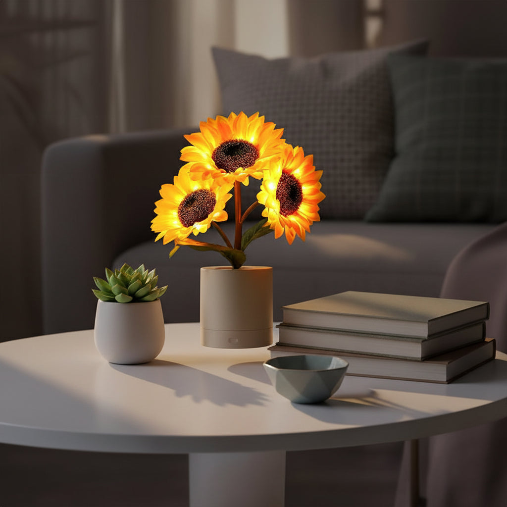 Lampe de Table Élégante Tournesol – Design Naturel et Moderne 7