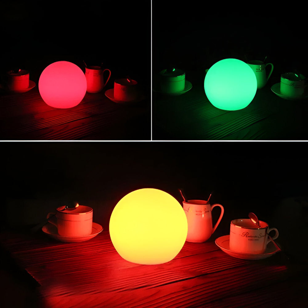 Lampe de Table Rechargeable : Élégance Naturelle en Lumière – Design Sphérique 6