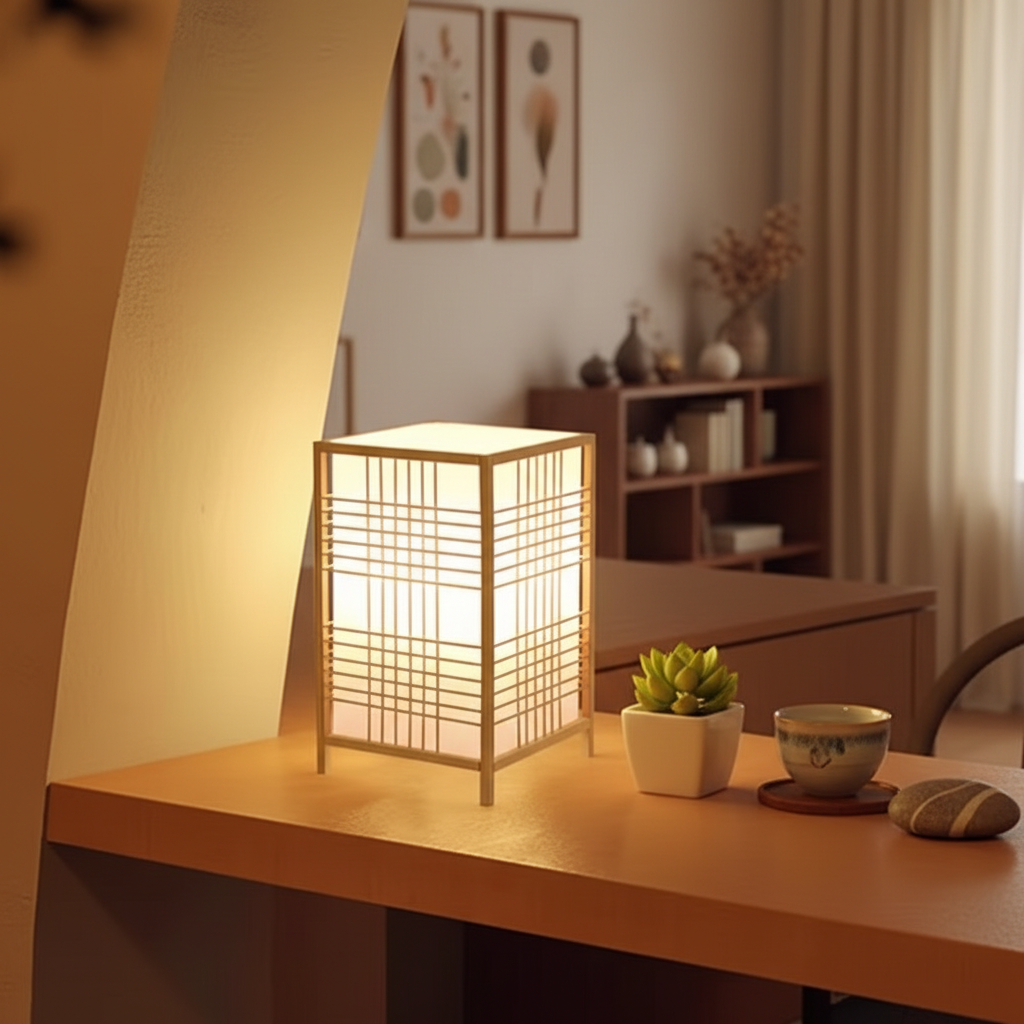 Lampe de Table Zen en Bambou – Élégance Naturelle 2