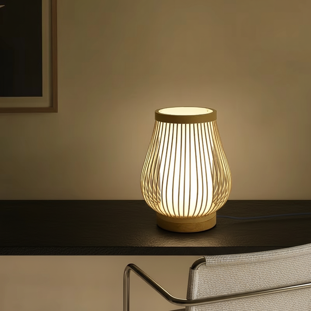 Lampe de Table Zen en Bambou – Élégance Naturelle 3
