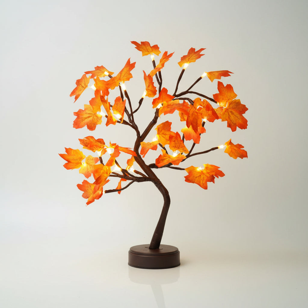 Lampe de Table : Élégance Naturelle en Lumière – Design Feuille d'Érable 3