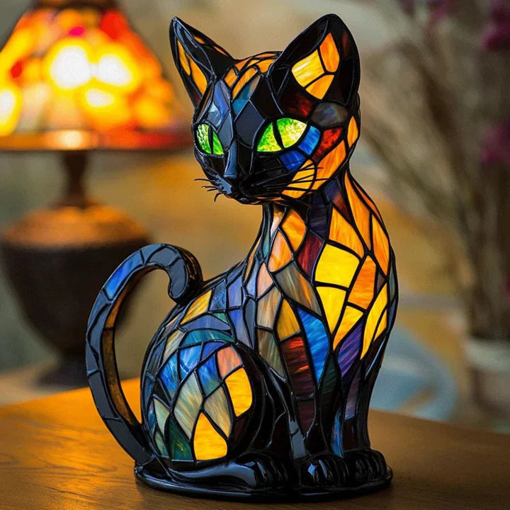 Lampe de Table : Élégance Naturelle en Lumière – Vitrail Artistique 0