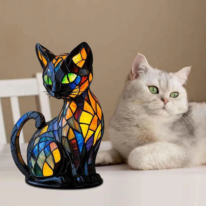 Lampe de Table : Élégance Naturelle en Lumière – Vitrail Artistique 5
