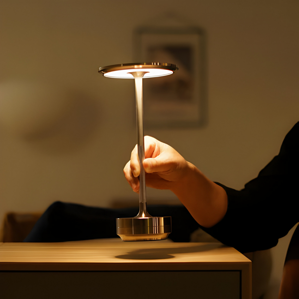 Lampe de table sans fil tactile, 3 intensités