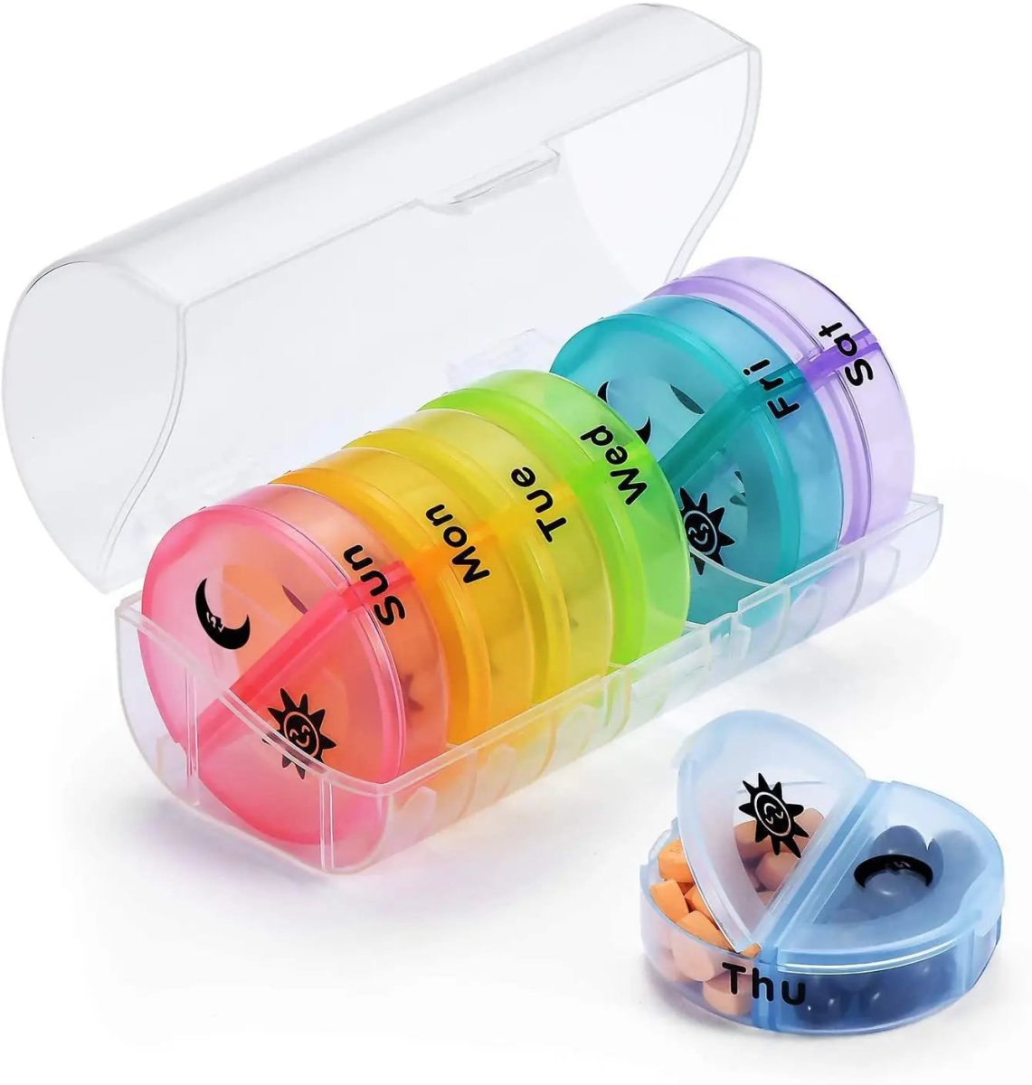 Pillslice Coupe-Comprimés Sécurisé avec Boîte de Rangement