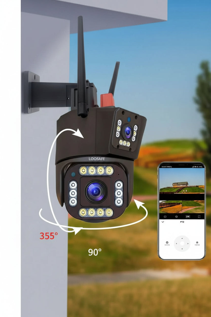 Maison Elmora | Caméra de Surveillance Sans Fil Extérieur avec Enregistrement 4K | Sécurité Autonome et Connectée pour Tranquillité d'Esprit 7
