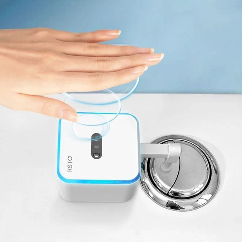 Maison Elmora | Capteur de Chasse d'Eau Sans Contact en Design Moderne | Solution Hygiénique et Écologique pour Salle de Bain 1