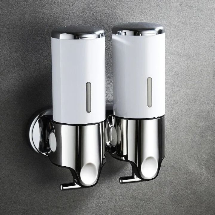 Maison Elmora | Distributeur Savon Mural en Acier Inoxydable | Design Élégant pour un Espace de Bain Organisé 18