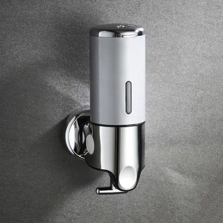 Maison Elmora | Distributeur Savon Mural en Acier Inoxydable | Design Élégant pour un Espace de Bain Organisé 2