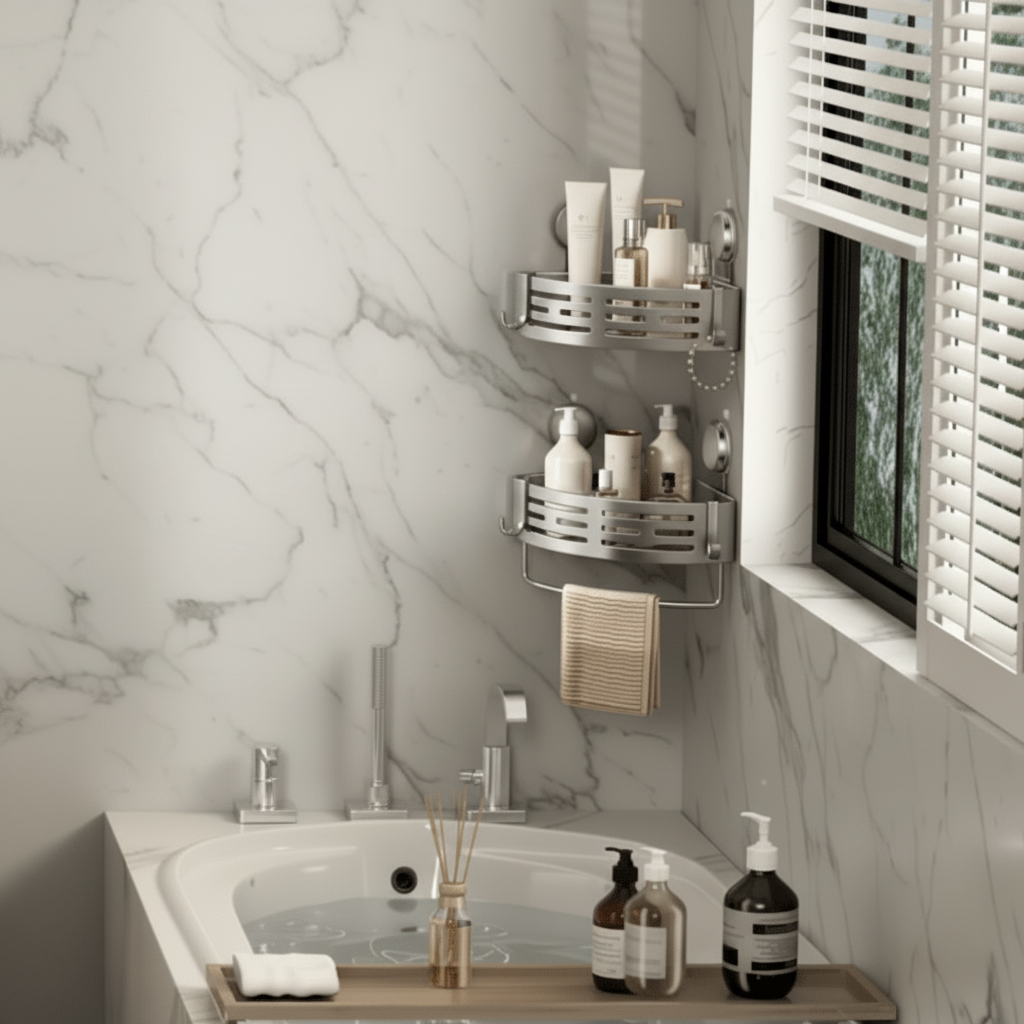 Maison Elmora | Étagère Murale Minimaliste en Plastique Durable | Rangement Élégant pour Optimiser Votre Espace 2
