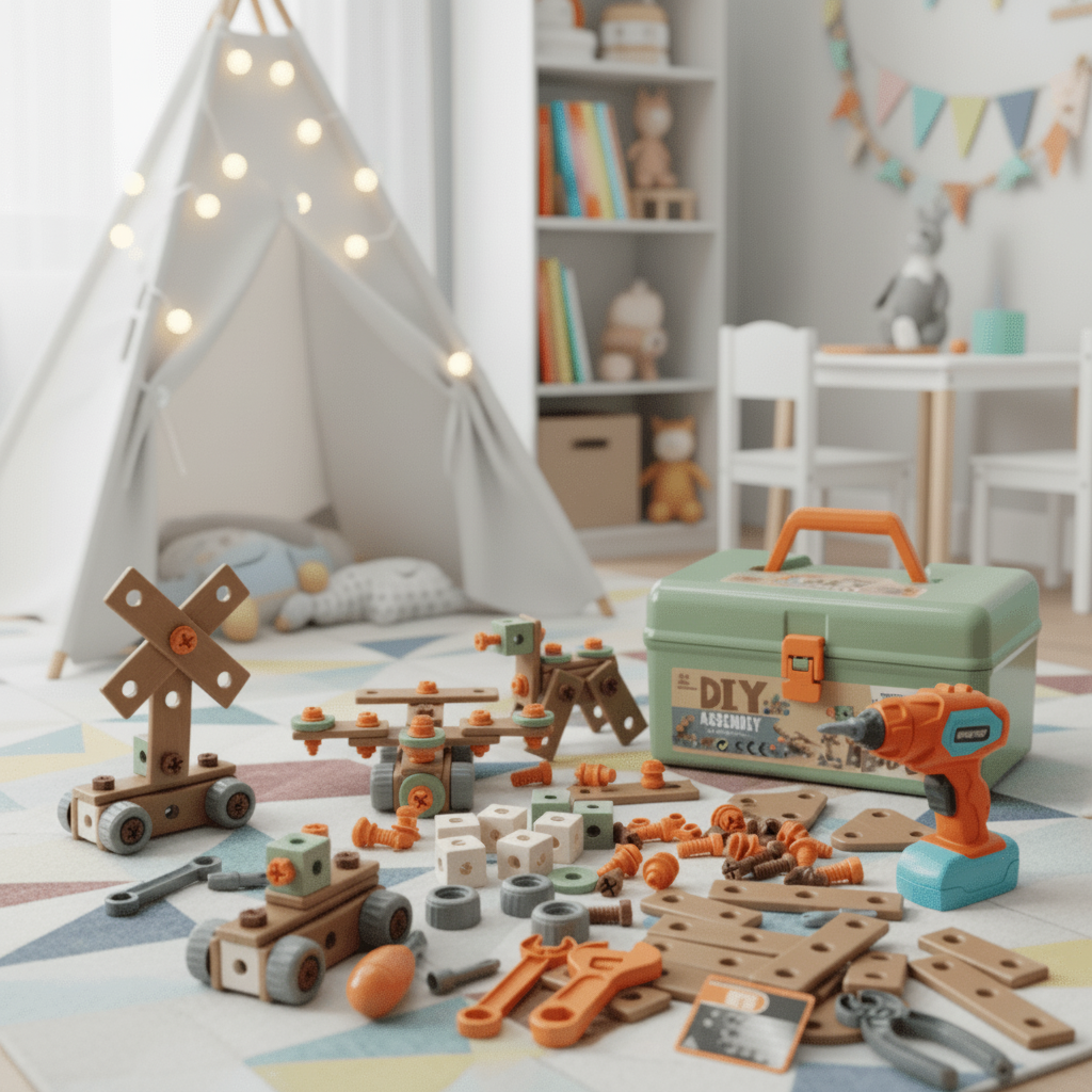 Maison Elmora | Jeu de Construction Creatif avec 100 Pièces en Plastique Durable | Stimule l'Imagination et la Motricité des Enfants 1