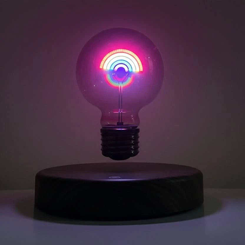 Maison Elmora | Lampe Cœur Flottant Magnétique avec Design Arc-en-Ciel | Éclairage Ambiance Élégant pour une Décoration Moderne 2