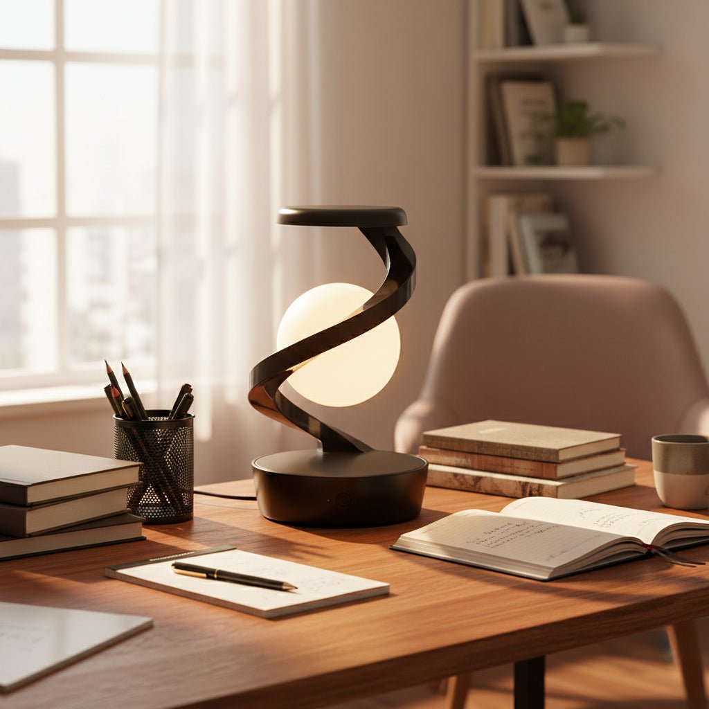 Maison Elmora | Lampe Décorative à Lévitation avec Commande Gestuelle | Luminaire Élégant pour un Salon Contemporain 2