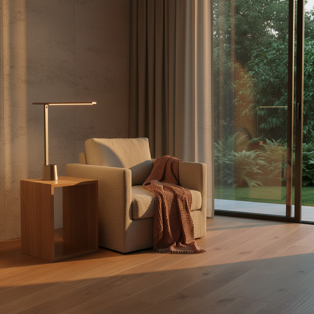 Maison Elmora | Lampe de Bureau LED Pliable avec Intensité Variable | Design Minimaliste pour un Éclairage Élégant et Pratique 2