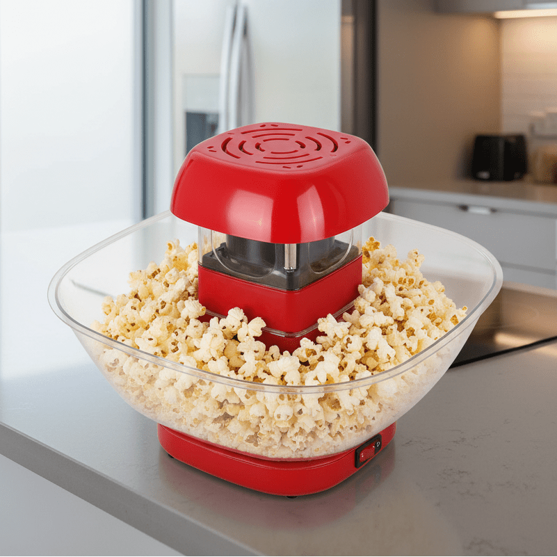 Maison Elmora | Machine à Pop-Corn Portable Élégante | Snack Pratique et Chic pour des Soirées Inoubliables 0