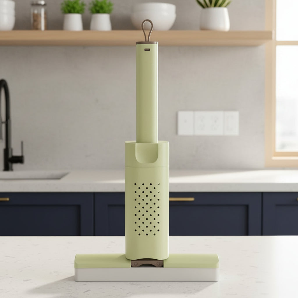 Maison Elmora | Mini Vadrouille Pratique en ABS avec Tête Éponge | Nettoyage Efficace pour Espaces Compactes 1