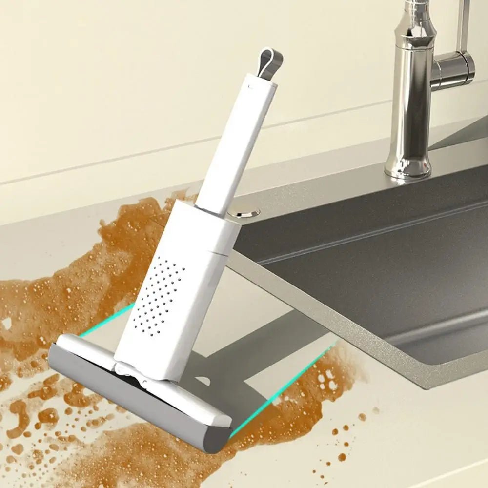 Maison Elmora | Mini Vadrouille Pratique en ABS avec Tête Éponge | Nettoyage Efficace pour Espaces Compactes 4
