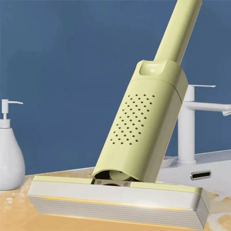 Maison Elmora | Mini Vadrouille Pratique en ABS avec Tête Éponge | Nettoyage Efficace pour Espaces Compactes 7