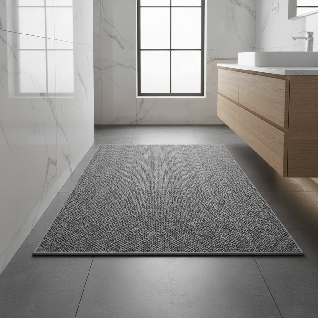 Maison Elmora | Paillasson Extérieur Absorbant en Tissu Moderne | Design Géométrique pour une Entrée Chic et Propre 0