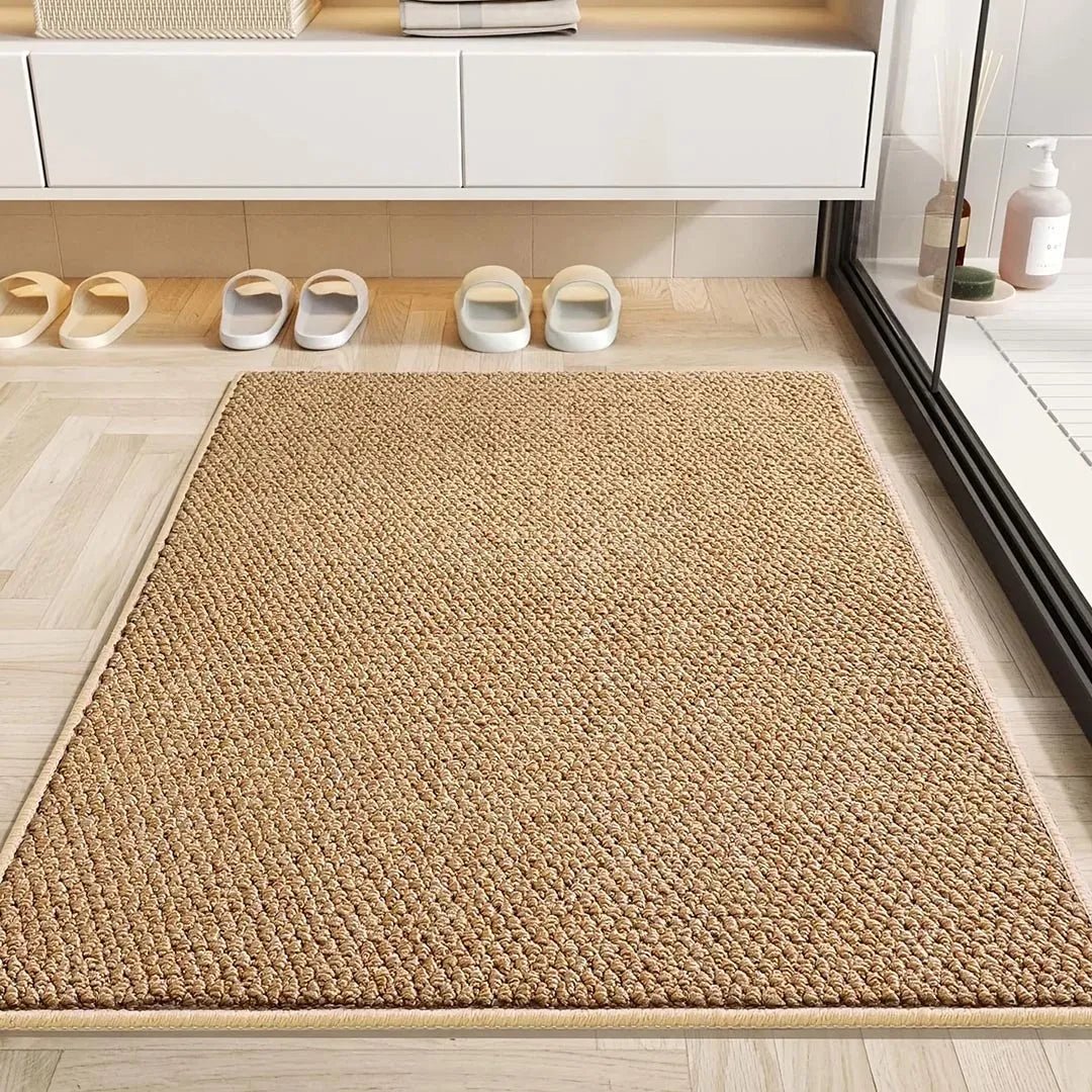 Maison Elmora | Paillasson Extérieur Absorbant en Tissu Moderne | Design Géométrique pour une Entrée Chic et Propre 5