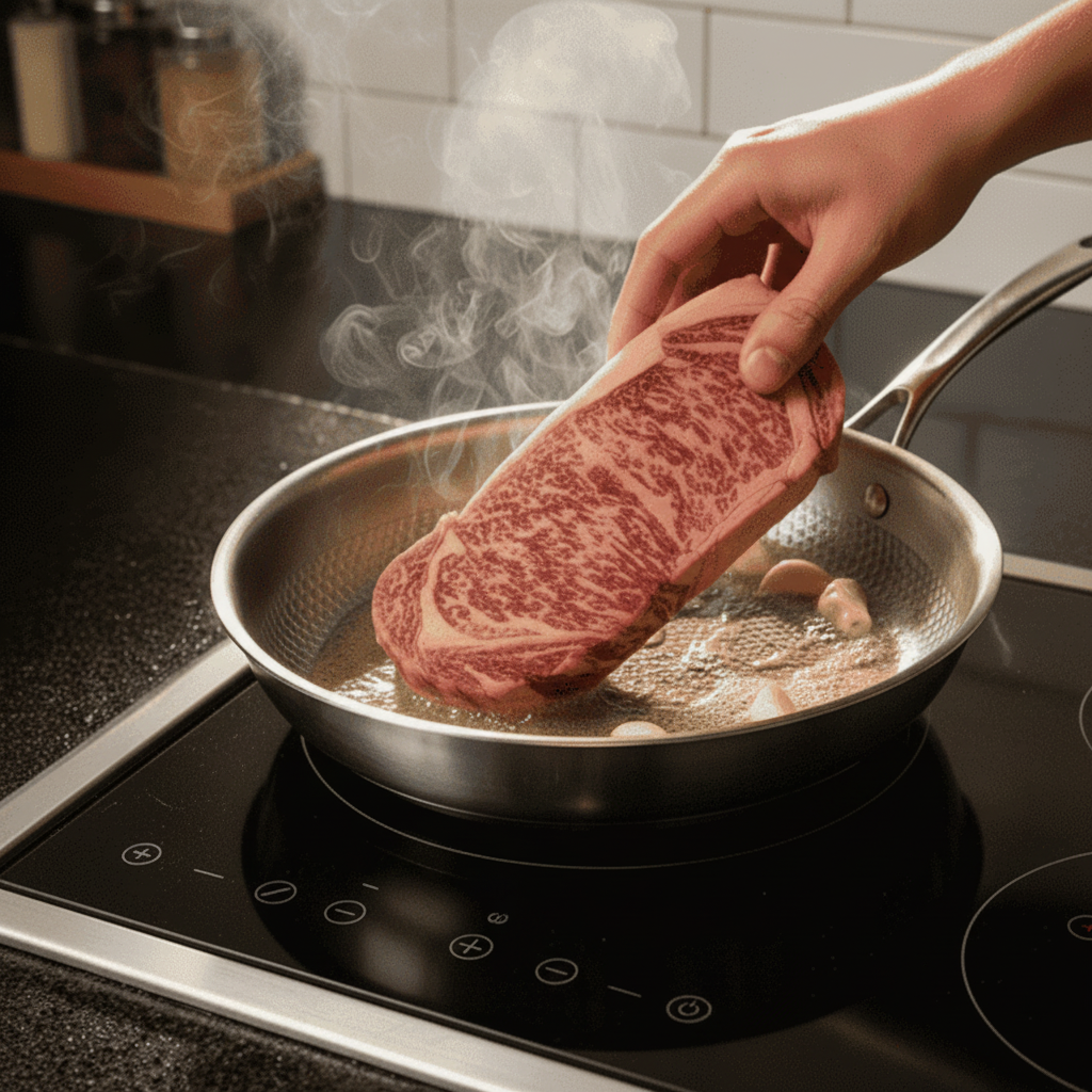 Maison Elmora | Poêle en Titane Premium 2.0 avec Revêtement Anti-Rayures | Cuisine Saine et Efficace pour des Résultats Parfaits 0