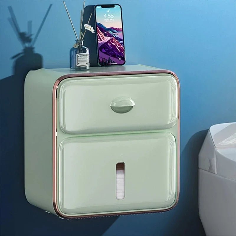 Maison Elmora | Support Mural pour Papier Toilette Étanche et Élégant | Solution Pratique pour une Salle de Bain Organisée 1
