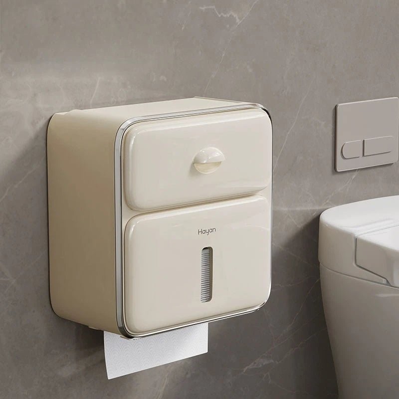 Maison Elmora | Support Mural pour Papier Toilette Étanche et Élégant | Solution Pratique pour une Salle de Bain Organisée 12