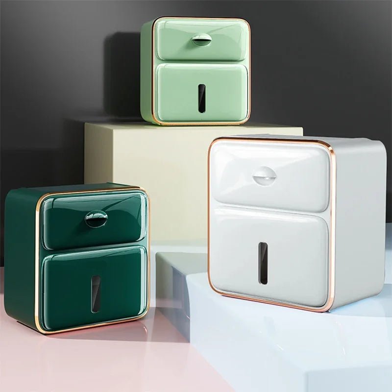 Maison Elmora | Support Mural pour Papier Toilette Étanche et Élégant | Solution Pratique pour une Salle de Bain Organisée 3