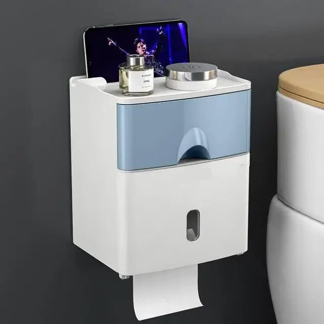 Maison Elmora | Support Mural pour Papier Toilette Étanche et Élégant | Solution Pratique pour une Salle de Bain Organisée 7