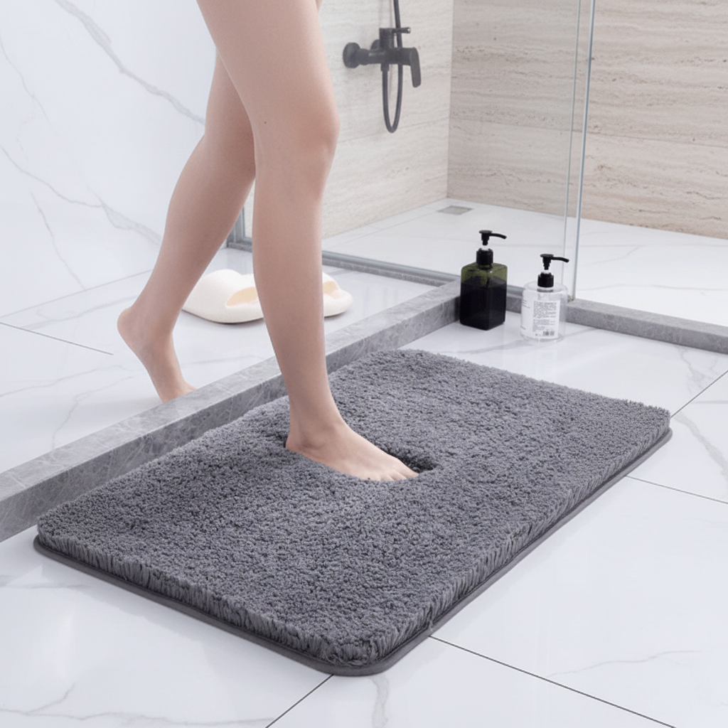 Maison Elmora | Tapis de Bain Antidérapant en Microfibre Luxe | Confort Élevé et Élégance pour Votre Salle de Bain 0