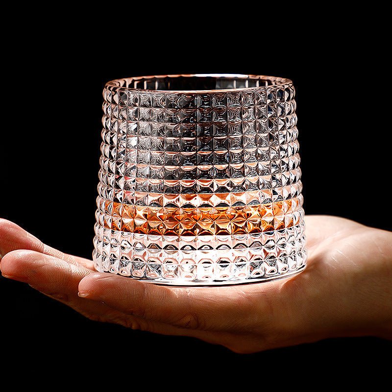 Maison Elmora | Verre à Whisky Cristal Rotatif avec Design Élégant | Aération Optimale pour Une Dégustation Raffinée 1