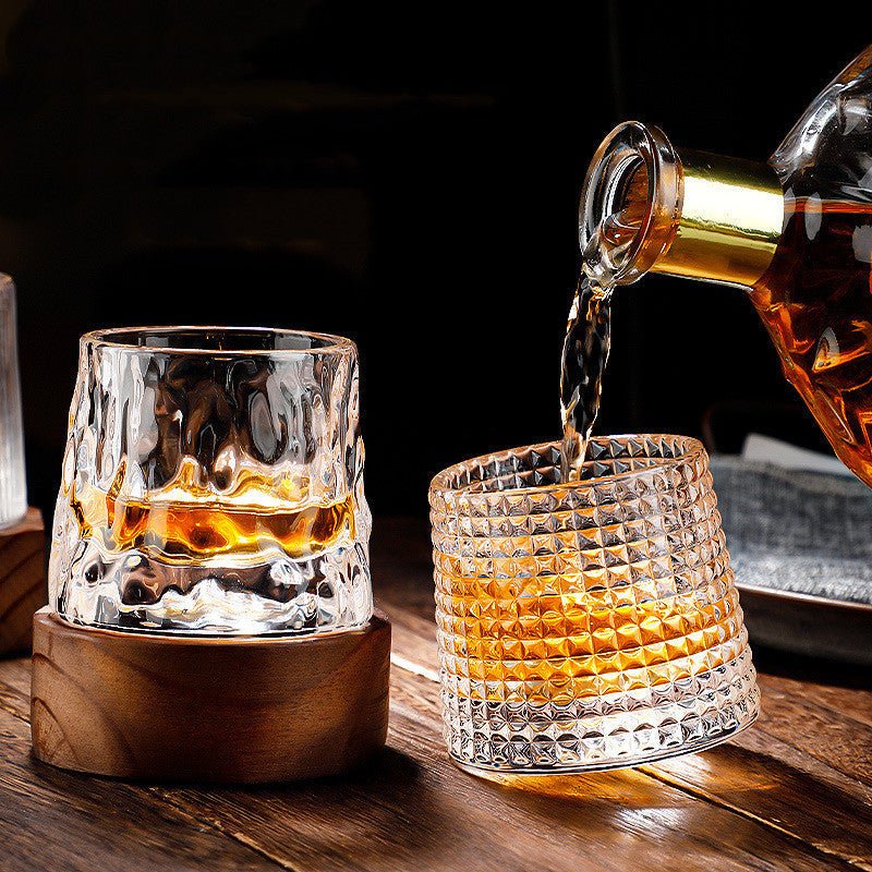 Maison Elmora | Verre à Whisky Cristal Rotatif avec Design Élégant | Aération Optimale pour Une Dégustation Raffinée 2