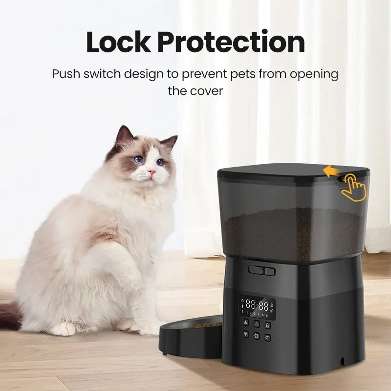 Mangeoire Automatique pour Animaux avec Écran LCD | Programmable et Écologique pour un Alimentation Sereine 4