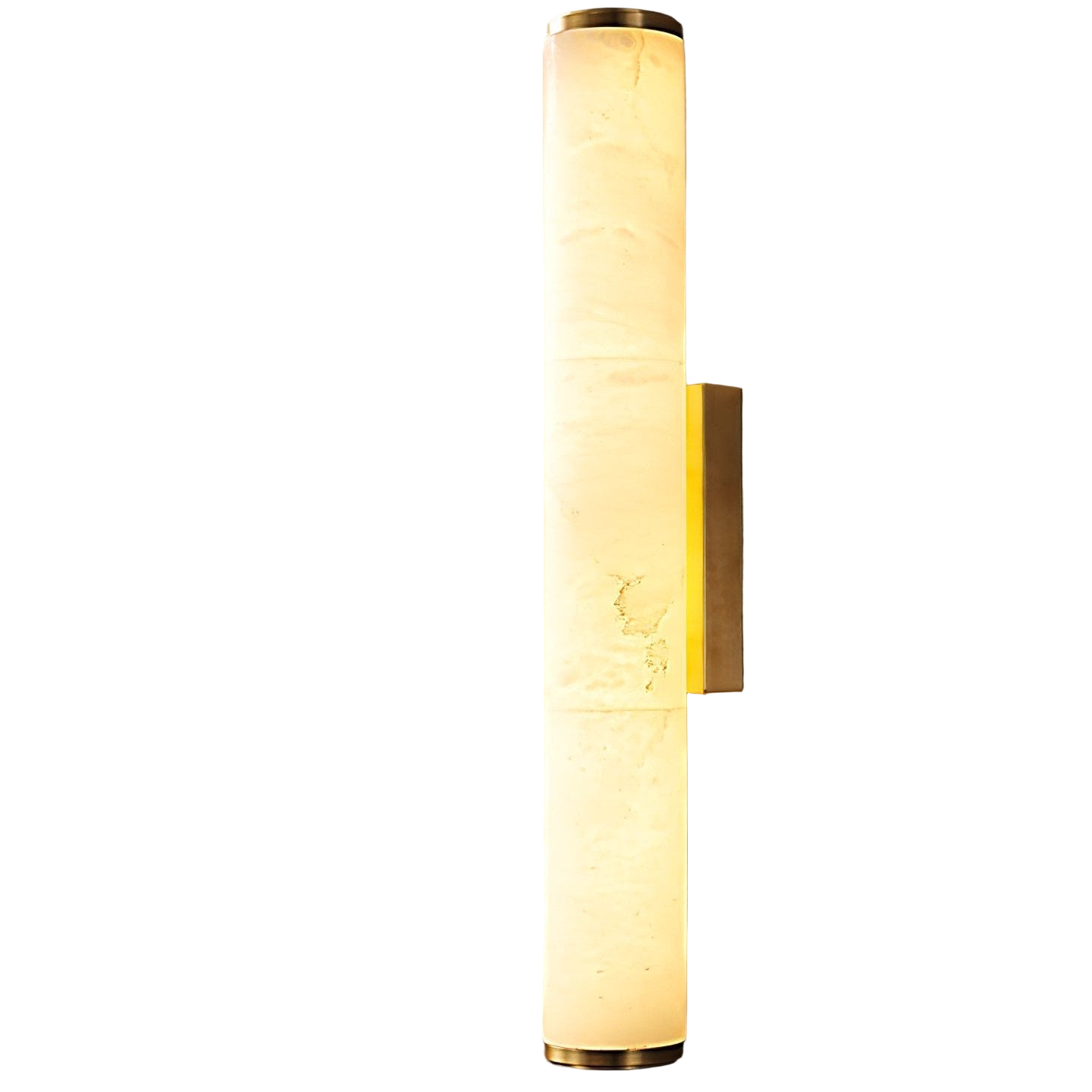 Marble-Effect Wall Sconce - Copper Accents 0