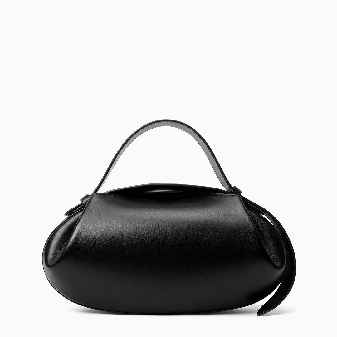 Rounded Shoulder Bag with Adjustable Buckle Strap