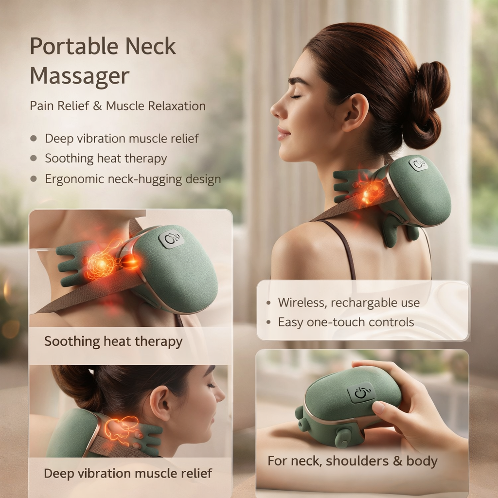 Masseur Cervical Élégant : Détente Luxueuse en Voyage - Design Ergonomique 2