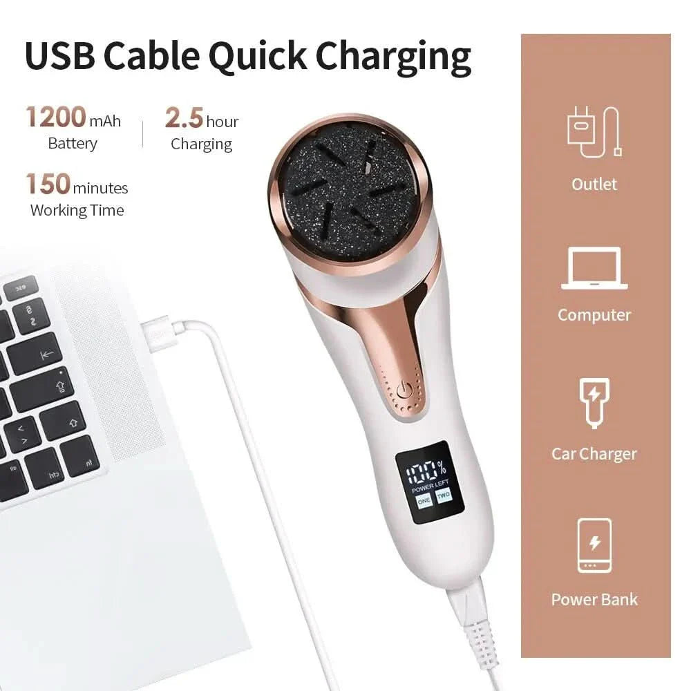 Shiatsula Pédicure Électrique Rechargeable