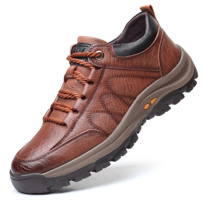 Men's Hand-Stitched Casual Shoes - Comfortable Ergonomic Footwear for Everyday Wear