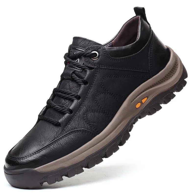 Men's Hand-Stitched Casual Shoes - Comfortable Ergonomic Footwear for Everyday Wear