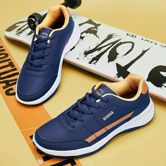 Men's Sneakers - Stylish Casual Trainers with Adjustable Arch Support for All-Day Comfort
