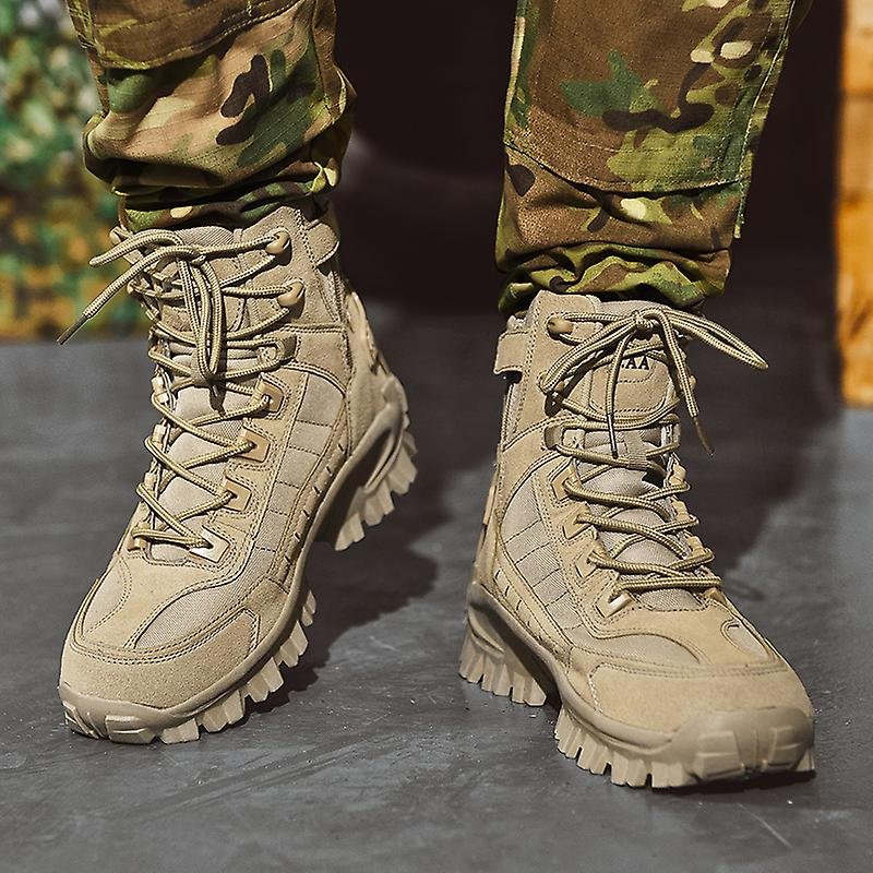 Men's Tactical Boots - High-Top Ankle Support for Outdoor Adventures and Military Use