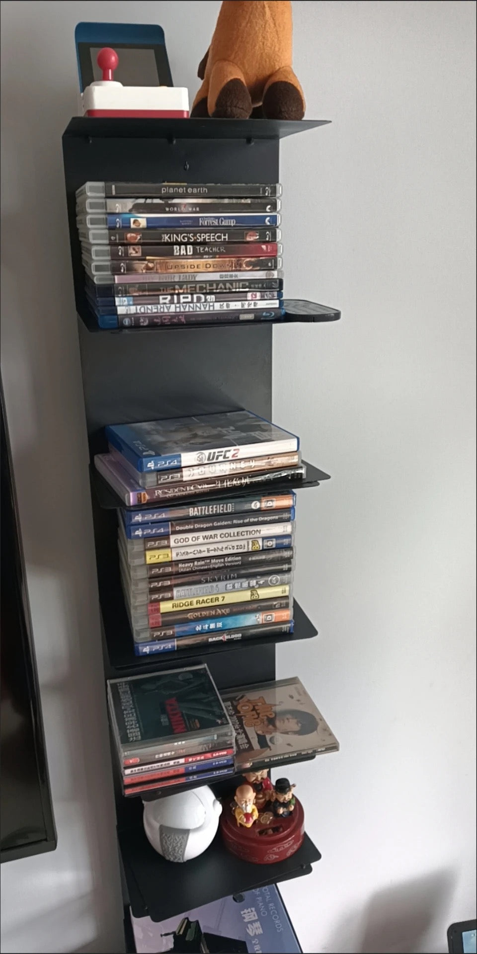 Metal Floating Bookshelf - Space-Saving Vertical Design 6