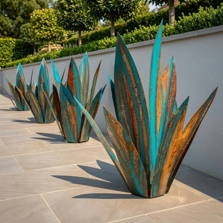 Agave décoratif en métal pour le jardin